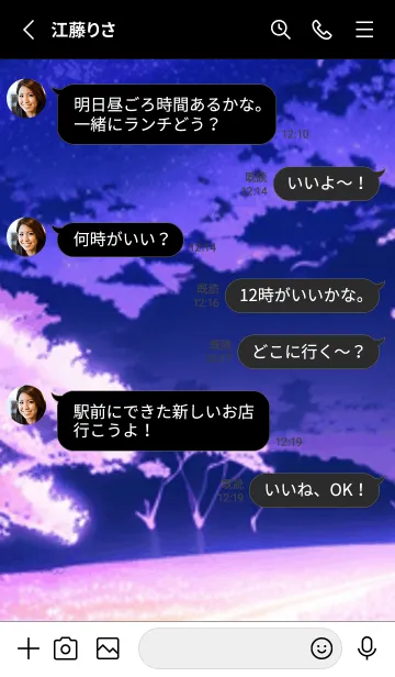 [LINE着せ替え] 冬のサクラ #CDHaL84。の画像3