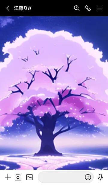 [LINE着せ替え] 冬のサクラ #CDHaL910。の画像2