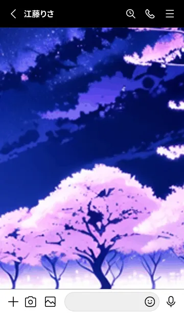 [LINE着せ替え] 冬のサクラ #CDHaL914。の画像2