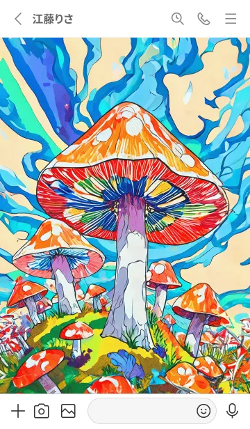 [LINE着せ替え] POP ART_mushroom21_JPの画像2