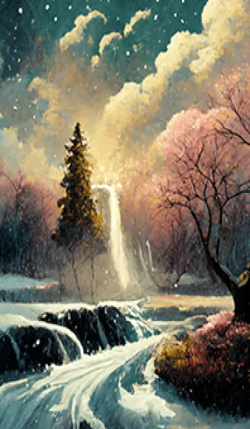 [LINE着せ替え] 優美な冬の風景の着せかえ(Winter-2363)の画像1