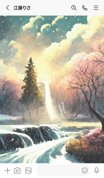 [LINE着せ替え] 優美な冬の風景の着せかえ(Winter-2363)の画像2