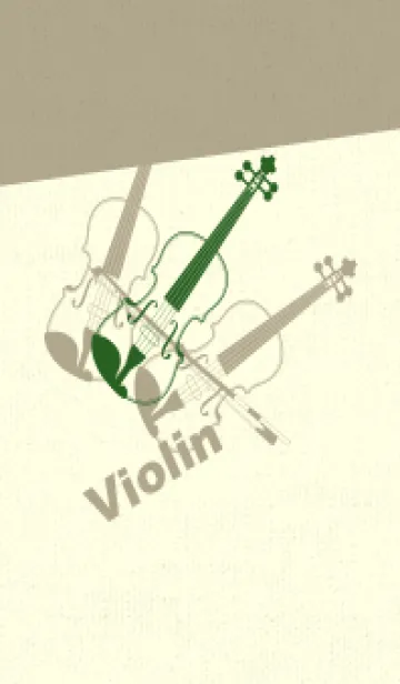 [LINE着せ替え] Violin 3カラー スプルースグリーンの画像1