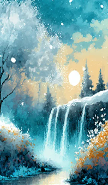 [LINE着せ替え] 優美な冬の風景の着せかえ(Winter-2364)の画像1