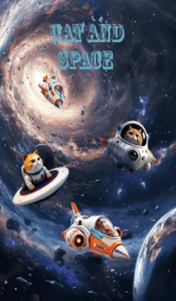 [LINE着せ替え] Cats and space (JP)の画像1