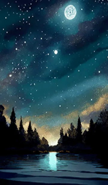 [LINE着せ替え] 穏やかな夜景の着せかえ/488の画像1