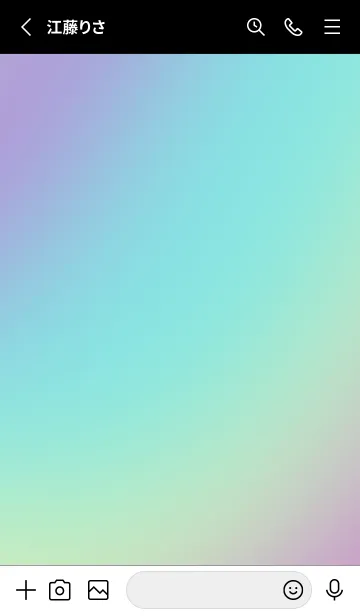 [LINE着せ替え] パステル グラデーション 1の画像2