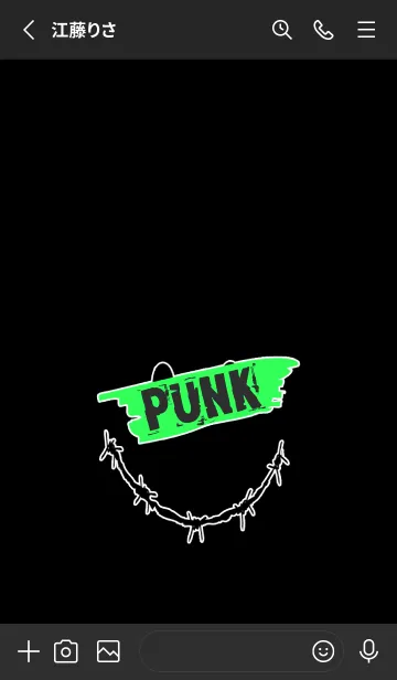 [LINE着せ替え] パンク スマイル 3の画像2