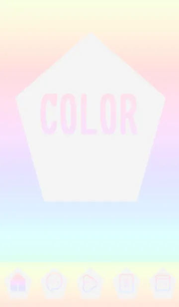 [LINE着せ替え] red color rainbow I07の画像1