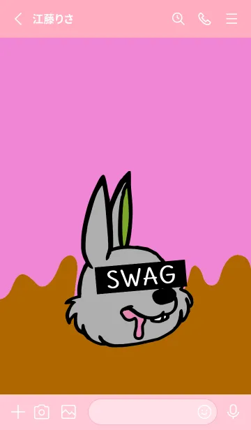 [LINE着せ替え] スワッグ ラビット 56の画像2