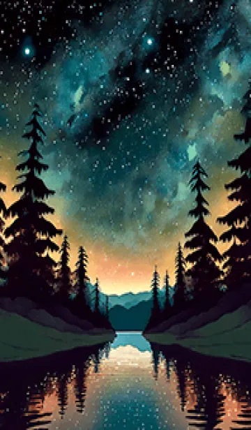 [LINE着せ替え] 穏やかな夜景の着せかえ/492の画像1