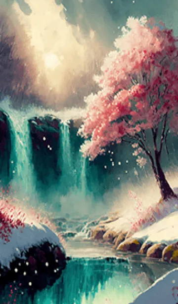 [LINE着せ替え] 優美な冬の風景の着せかえ(Winter-2373)の画像1