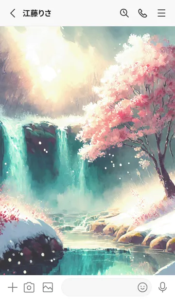 [LINE着せ替え] 優美な冬の風景の着せかえ(Winter-2373)の画像2