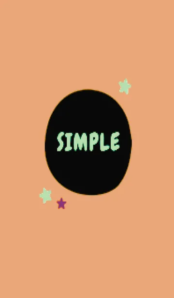 [LINE着せ替え] シンプル カラー スター 187の画像1