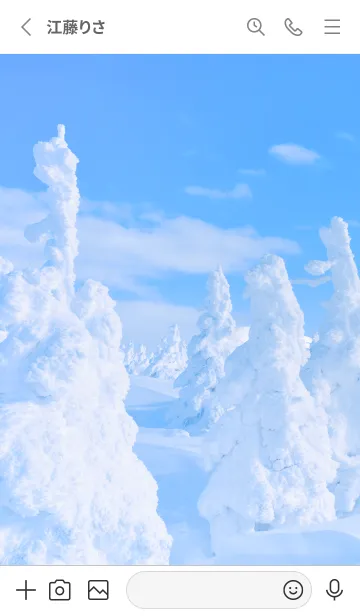 [LINE着せ替え] 白銀の世界 119の画像2