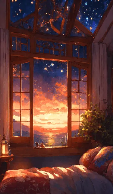 [LINE着せ替え] 星空の下の画像1