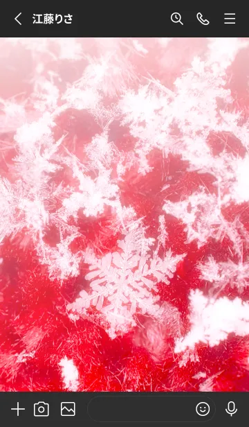 [LINE着せ替え] Real Snow Crystal #8-11の画像2