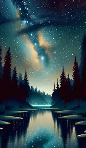 [LINE着せ替え] 穏やかな夜景の着せかえ/497の画像1