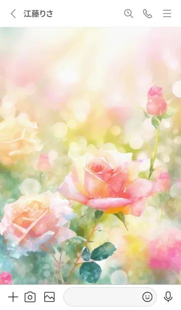 [LINE着せ替え] 薔薇(バラ)の花の着せかえ(R2440)の画像2