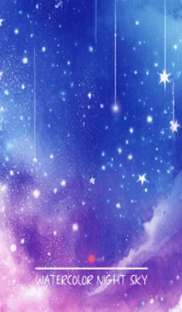 WATERCOLOR NIGHT SKY-star-7の着せ替えメイン画像