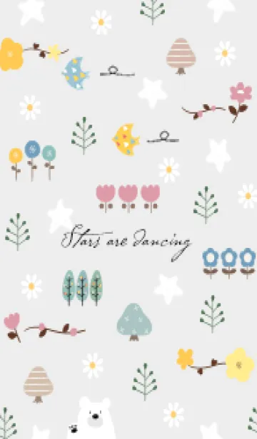 [LINE着せ替え] Gray空を舞う星01_1の画像1