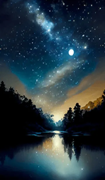 [LINE着せ替え] 穏やかな夜景の着せかえ/503の画像1