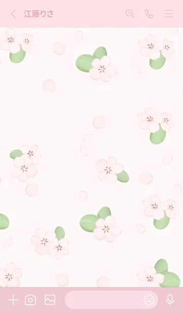 [LINE着せ替え] Sakura brightの画像2