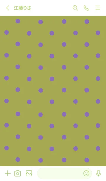 [LINE着せ替え] シンプルミニ ドット 340の画像2