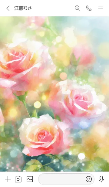 [LINE着せ替え] 薔薇(バラ)の花の着せかえ(R2447)の画像2