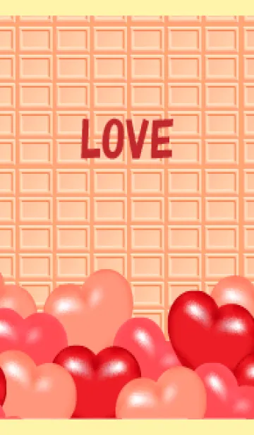 [LINE着せ替え] heart and strawberry chocolate on LY JPの画像1