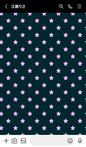 [LINE着せ替え] シンプル カラー スターズ 39の画像2