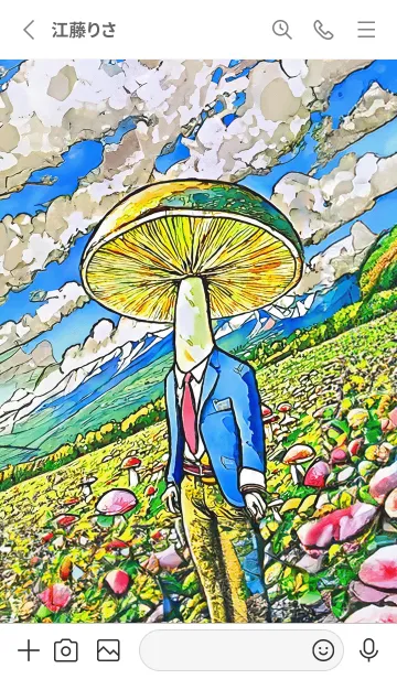 [LINE着せ替え] POP ART_mushroom11_JPの画像2