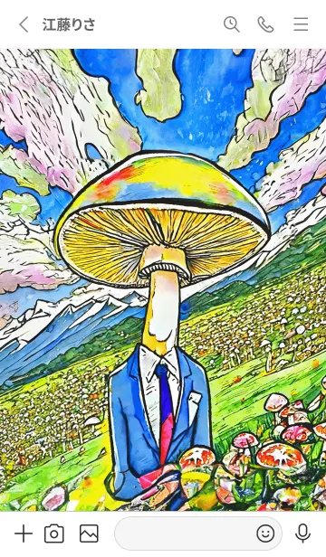 [LINE着せ替え] POP ART_mushroom12_JPの画像2