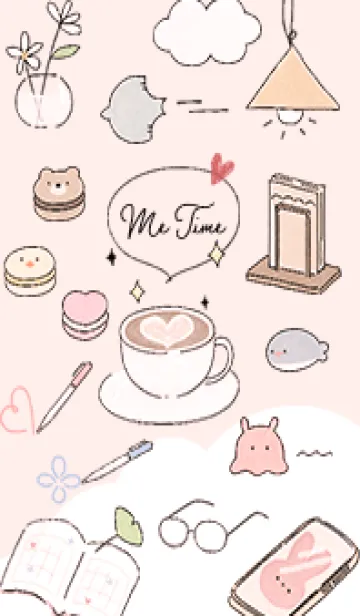 [LINE着せ替え] babypink♡Me Time09_1の画像1