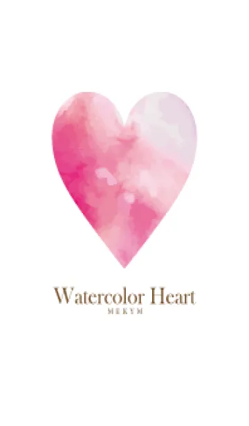 [LINE着せ替え] Watercolor Heart -MEKYM- 16の画像1