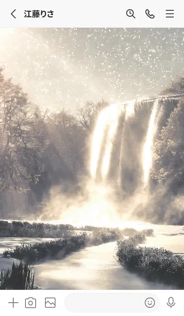 [LINE着せ替え] 優美な冬の風景の着せかえ(Winter-2390)の画像2