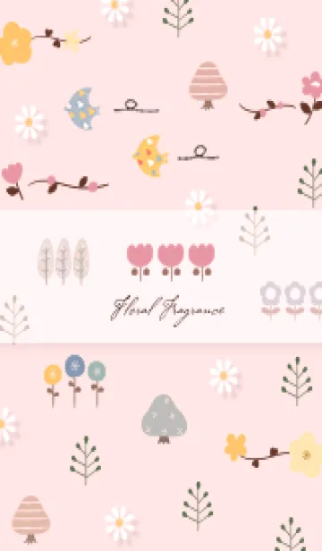 [LINE着せ替え] red floral fragrance14_1の画像1