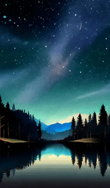 [LINE着せ替え] 穏やかな夜景の着せかえ/512の画像1