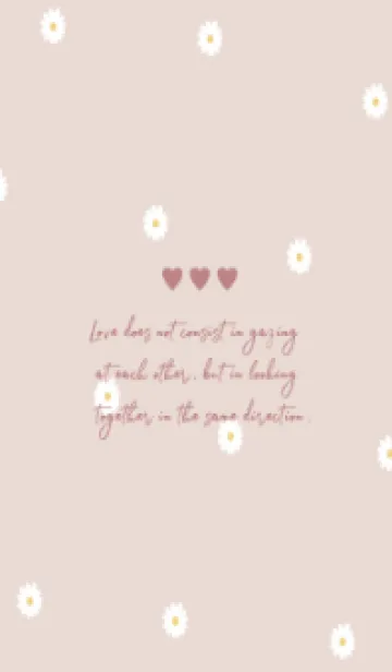 [LINE着せ替え] Daisy Days :)beigepinkの画像1