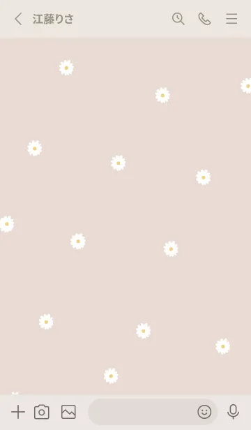 [LINE着せ替え] Daisy Days :)beigepinkの画像2