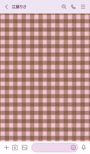 [LINE着せ替え] シンプル チェック 79の画像2