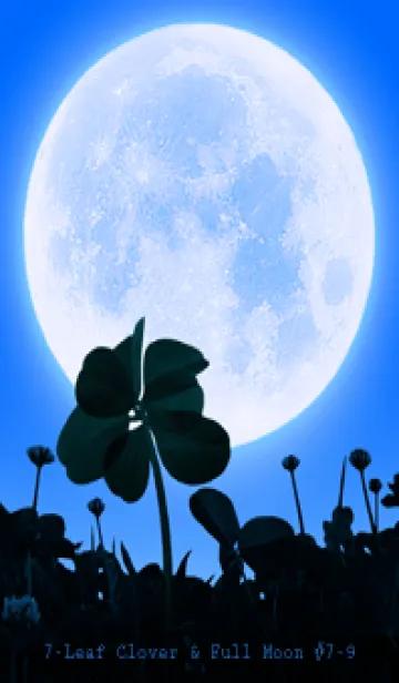 [LINE着せ替え] 7-Leaf Clover & Full Moon #7-9の画像1