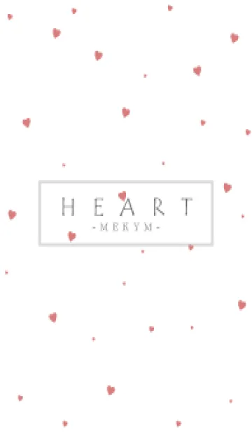 [LINE着せ替え] HEART RED-SIMPLE MEKYM 24の画像1