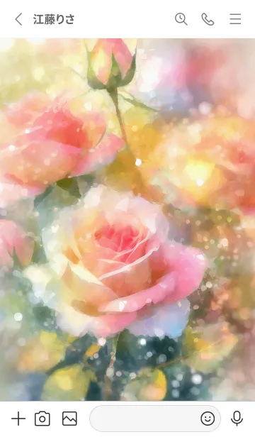 [LINE着せ替え] 薔薇(バラ)の花の着せかえ(R2456)の画像2