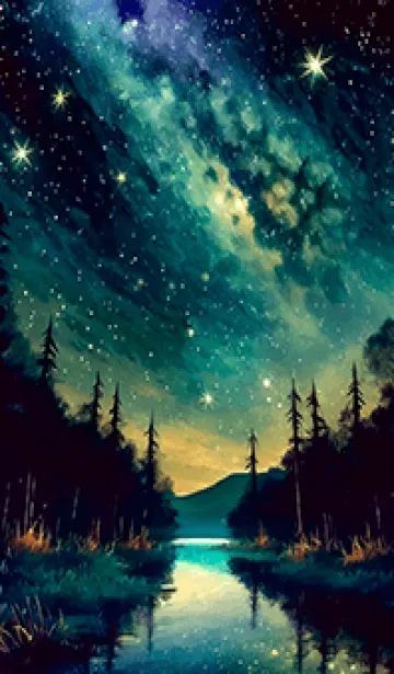 [LINE着せ替え] 穏やかな夜景の着せかえ/516の画像1