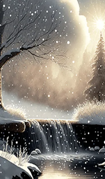 [LINE着せ替え] 優美な冬の風景の着せかえ(Winter-2397)の画像1