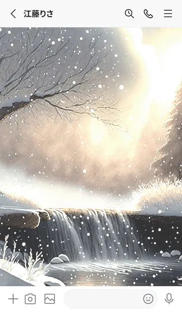 [LINE着せ替え] 優美な冬の風景の着せかえ(Winter-2397)の画像2