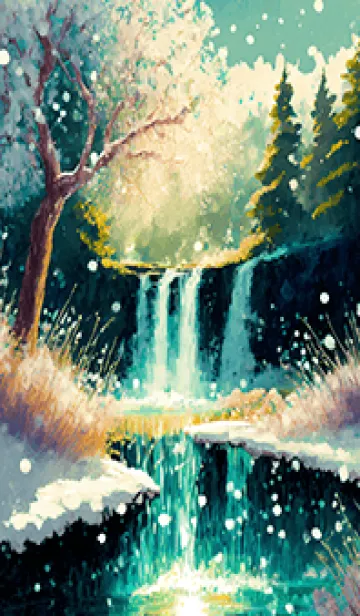 [LINE着せ替え] 優美な冬の風景の着せかえ(Winter-2398)の画像1