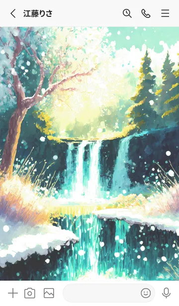 [LINE着せ替え] 優美な冬の風景の着せかえ(Winter-2398)の画像2