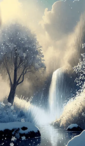 [LINE着せ替え] 優美な冬の風景の着せかえ(Winter-2399)の画像1